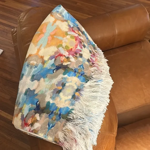 Laura Park Indigo Girl Throw Blanket - Picture 2 of 2